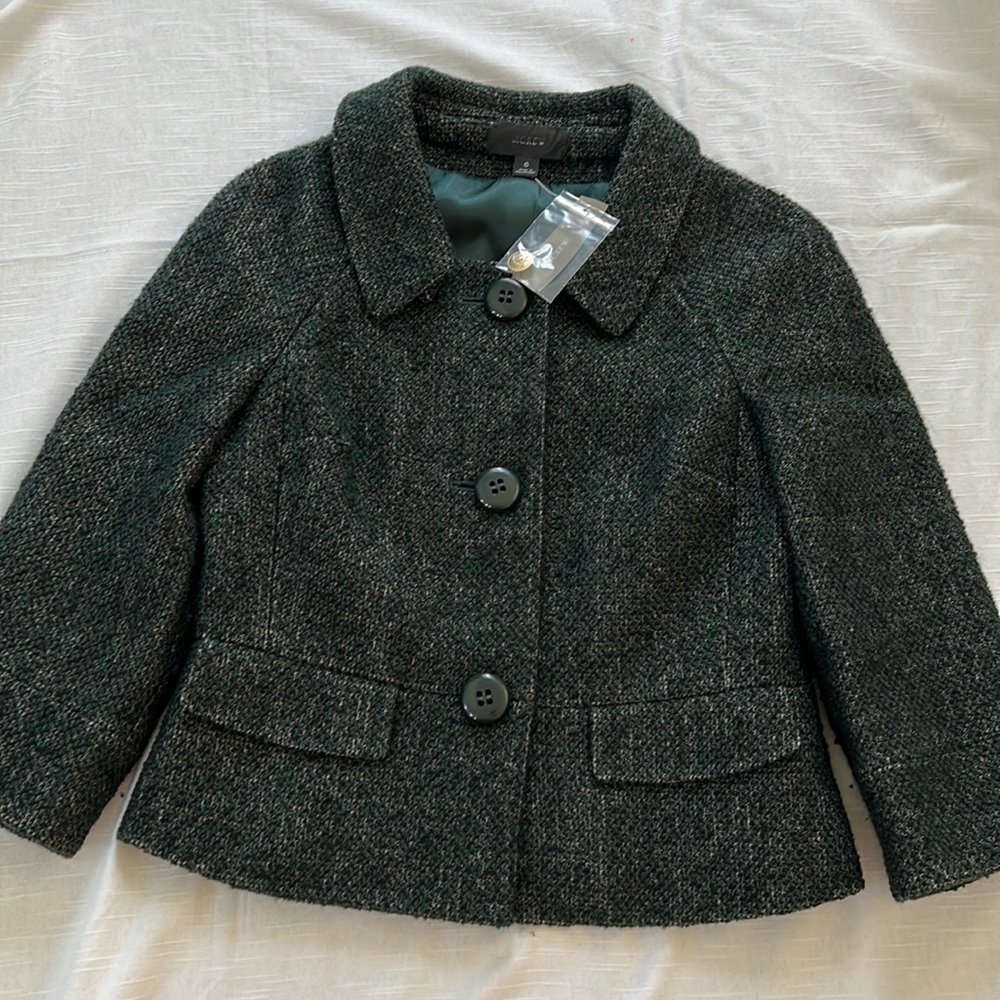 J Crew Holland Lady Jacket, BJ987, Size 6 Runs Small